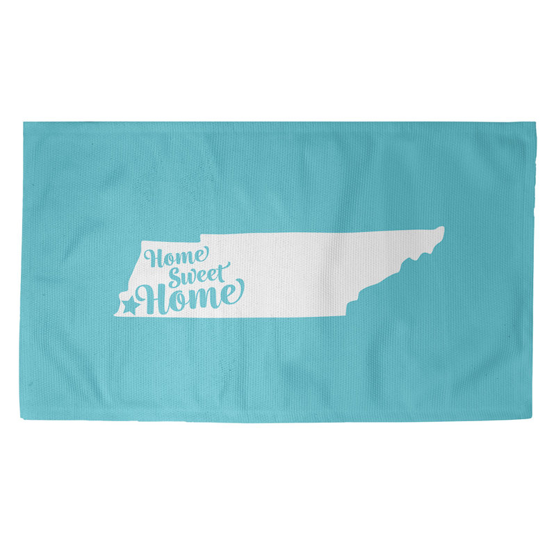 Tapis memphis blue area home, Rectangle 5 pi x 7 pi