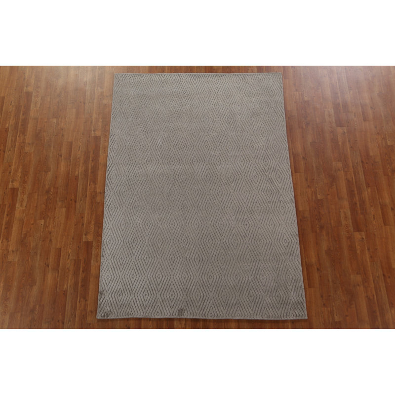 Tapis oriental Trellis Gabbeh noué à la main 5 x 8