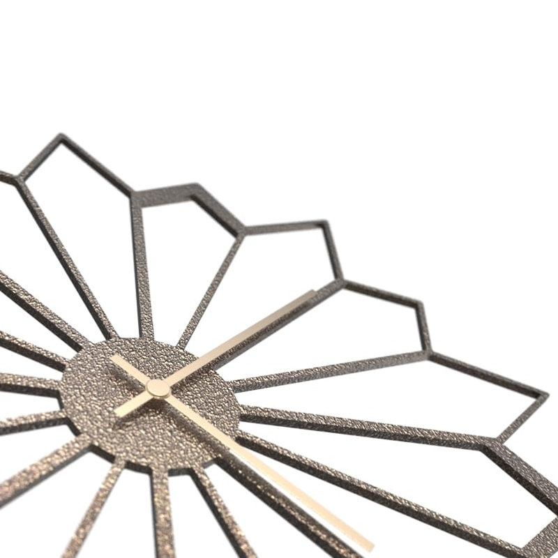 Metal Wall Clock, Bronze, 36" W x 36" H
