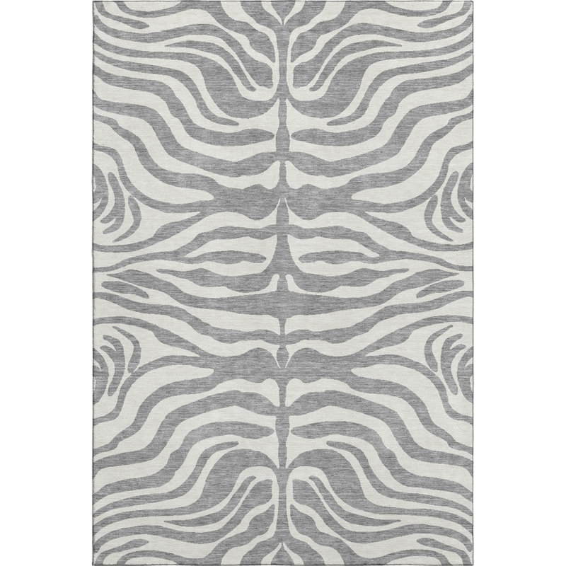 Premium Machine Washable Goulven AMF1042 Animal Print Rug, Rectangle 10' x 14'