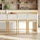4 White Bar Stools