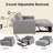 48.8" Wide Upholstered Reclining Sleeper Sofa-1465468807