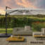 Parasol carré en porte-à-faux à lumière solaire 10 x 10 pi avec rotation à 360 °-97976622