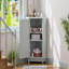 Armoire de salle de bain d'angle avec tablette réglable-2101028593