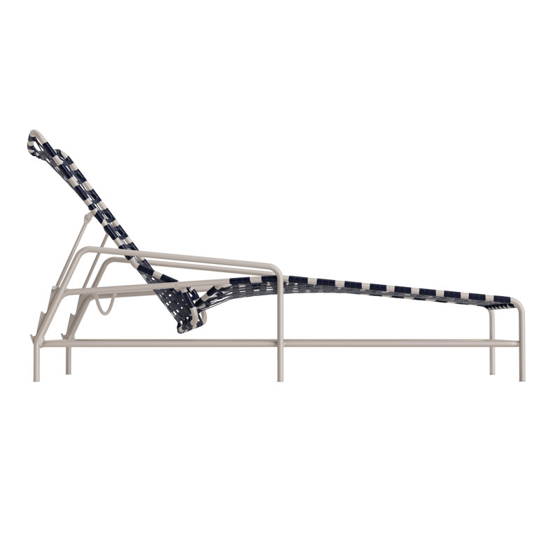 Kantan Outdoor Chaise Lounge, Marine/Dove Smooth