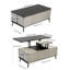 Table basse extensible avec 4 pieds et repose-pieds Chrishay-557195732-557195755