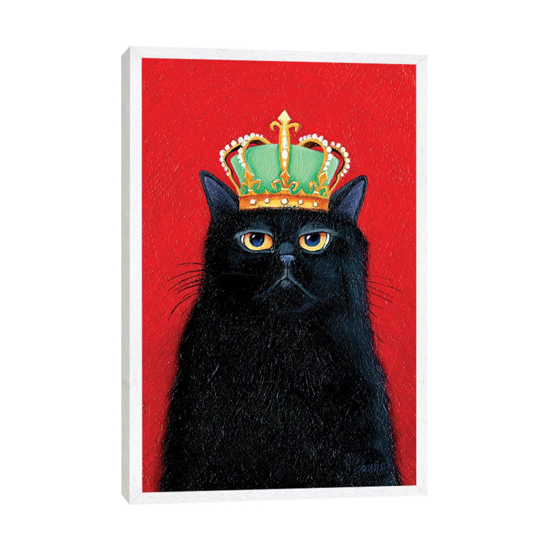 Roy by Vicky Mount - Painting on Canvas, 66.04 cm H x 45.72 cm W, White Framed