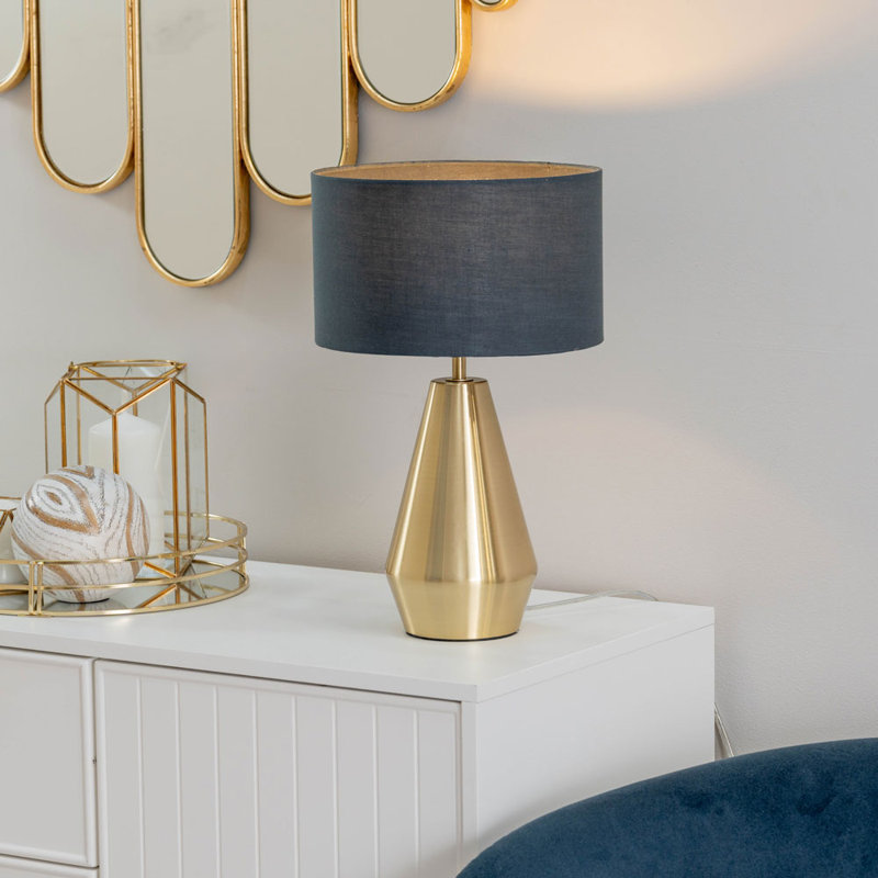 Lamp, Charcoal, Gold