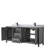 Daria 80'' Double Bathroom Vanity with Carrara Marble Top-97905712-97905716