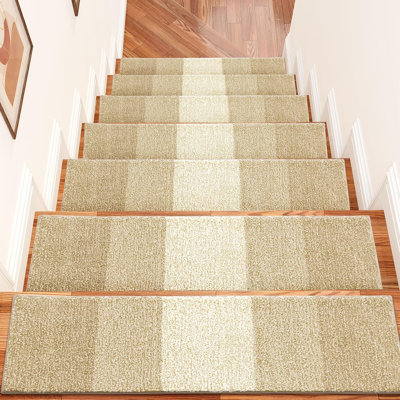 Tapis d'escalier pour escalier en bois 15 pièces, 8 "x 30"