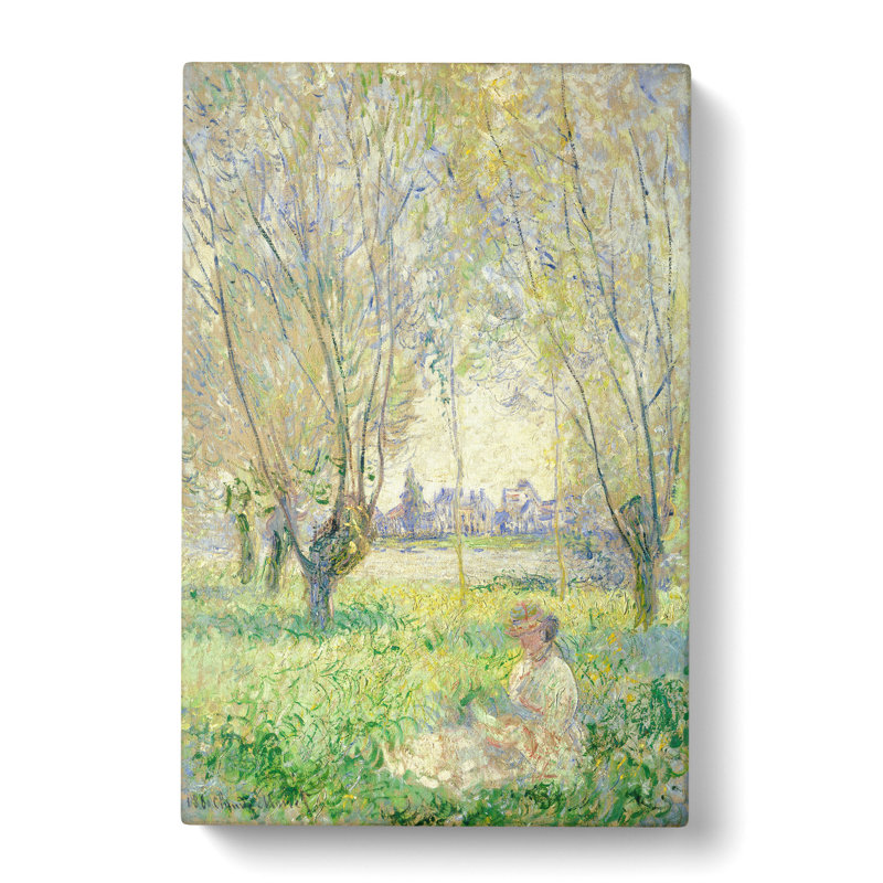 Woman Under the Willows by Claude Monet - Wrapped Canvas, 60cm H x 40cm W x 3cm D