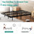 Floating Bed Frame With LED Light