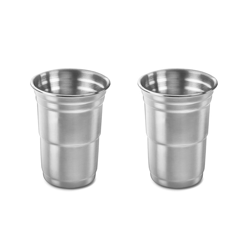 Chriopher 16oz. Stainless Steel Pint Glass Set