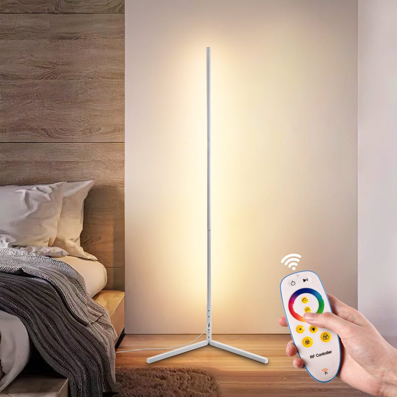 Mackinzi 55'' LED Column Floor Lamp, White