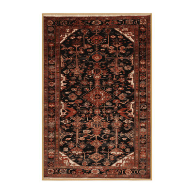 Tapis brun turc lavable à la machine