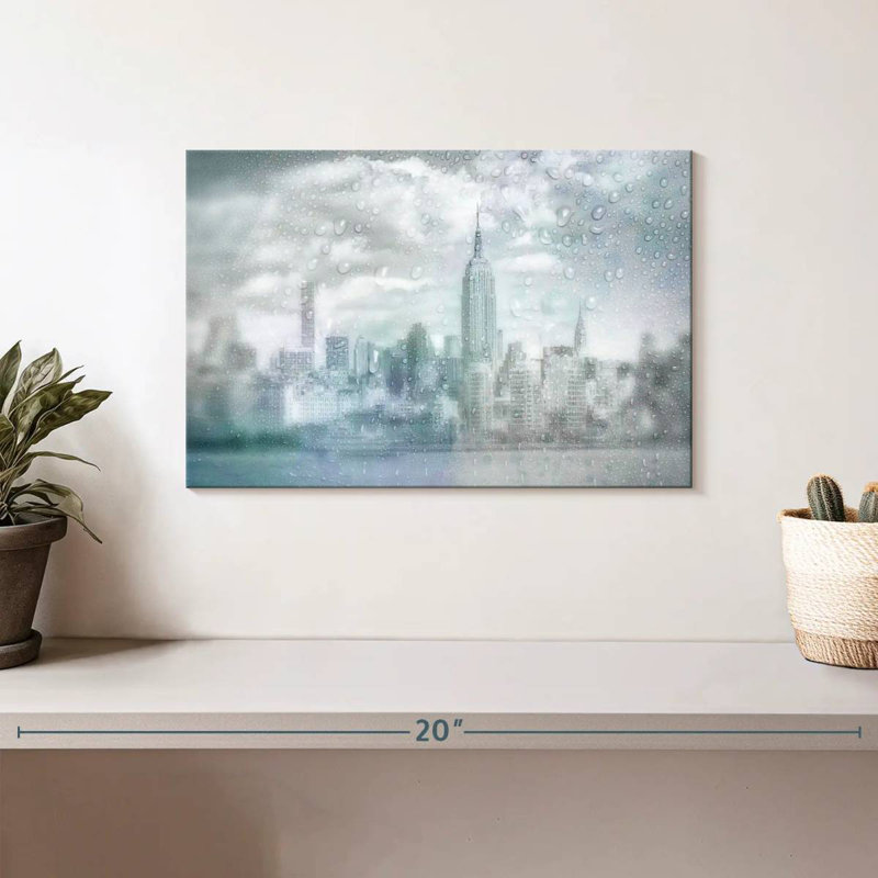 Sirci Midtown Manhattan, jour de pluie, H 8 po x l 12 po