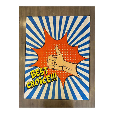Tapis Pop Art Choice Text