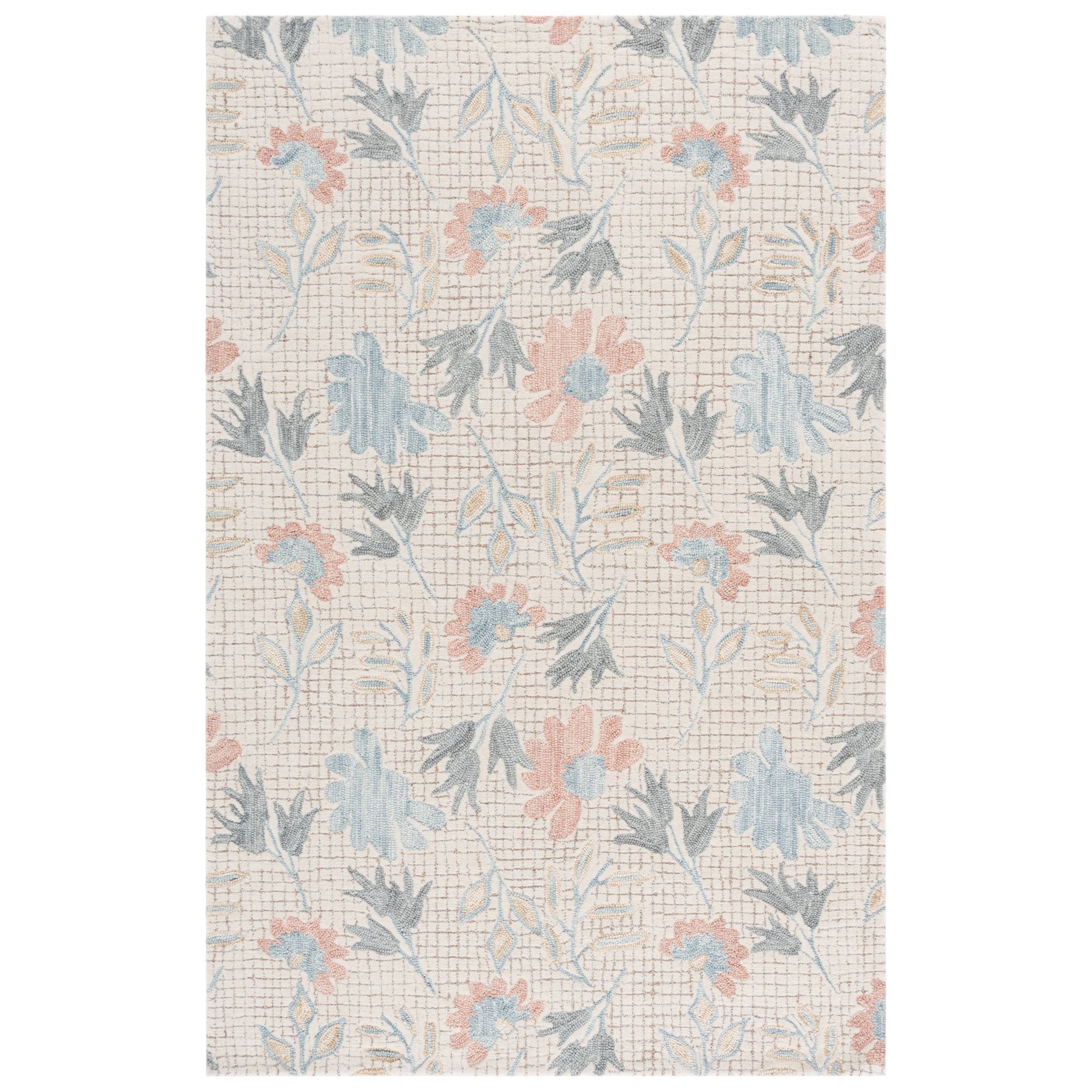 Jardin Hand Tufted Wool, Cotton Floral Indoor Rug, Rectangle 8' x 10'