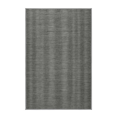 Machine Washable Solid Gray Area Rug
