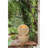 21.7X21.7X34.3" Cement Round Water Fountain With Light And Pump