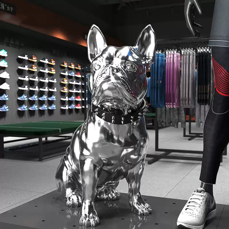 Figurine créative pour chien en résine galvanisée