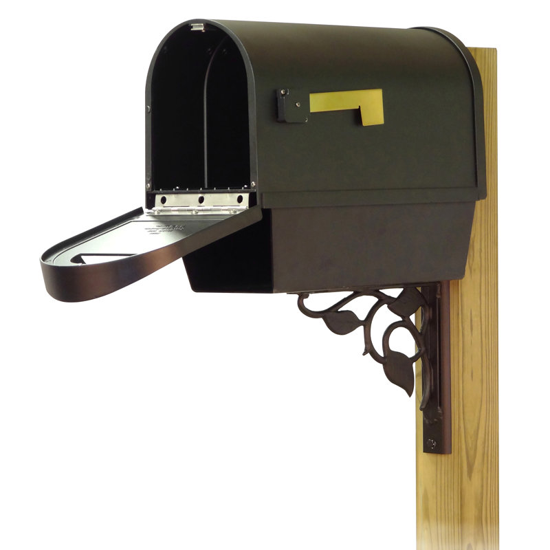 Classic Aluminum Post Mounted Mailbox
