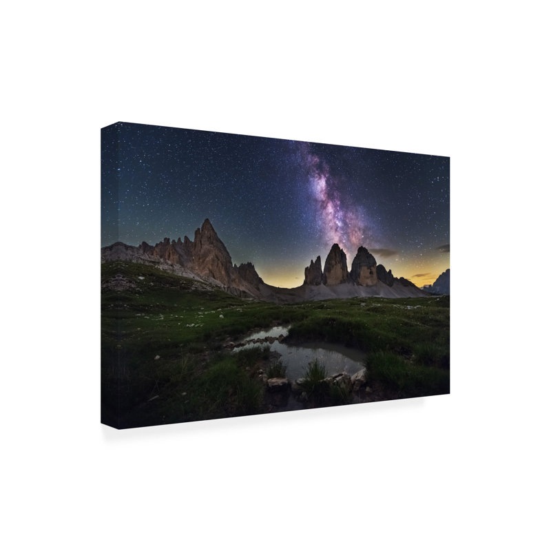 Art sur toile Ales Krivec Tre Cime Di Lavaredo, H 12 po x l 19 po