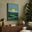 Golden Sun Over Fields Minimalist 1 Piece Wrapped Canvas Wall Art-1031117383-1031117401