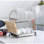 Stainless Steel Two Tier Dish Rack