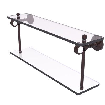 Jarrell 2 Piece Glass Tiered Shelf