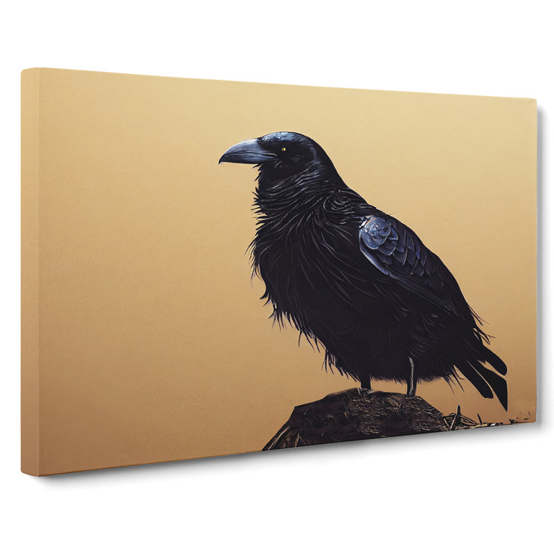 Raven Bird Vol.2 - Wrapped Canvas Painting, 40cm H x 60cm W x 3cm D