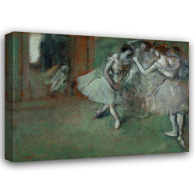 "A Group of Dancers" by  Edgar Degas - Gallery Wrap Canvas Wall Art