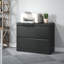 Classeur latéral Abheek à 2 tiroirs avec serrure pour le rangement à domicile et au bureau, formats Lettre/Légal/A4, assemblage requis, noir-1439024918-1442016648