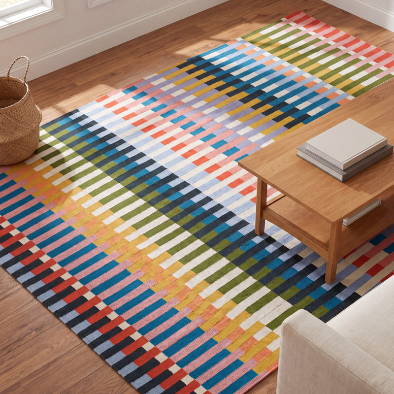 Icon Striped Indoor Outdoor Multi Rug, Rectangle 5'3" x 7'6"