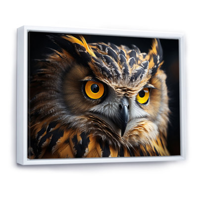 " Yellow Owl Wise Portrait II "