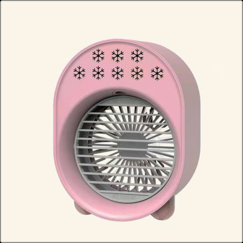 Ventilateur de bureau 1Pc, refroidisseur d'eau, mini ventilateur USB, Rose