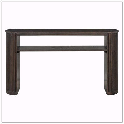 Console Table with Fluted Legs - Farmhouse Entryway Sofa Table