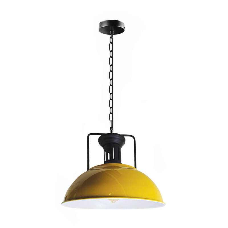 Craut 1 - Light Black Single Pendant, Yellow