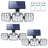 138LED Outdoor Solar Security Lights 30Watt Dusk to Dawn Flood Lights with Motion Sensor