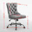 Chaise de bureau, chaise de bureau moderne rembourrée capitonnée en chenille avec base en métal chromé, chaise de bureau pivotante réglable-1888850053