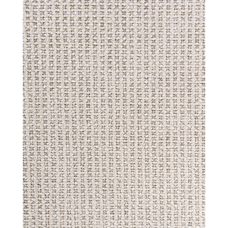 Upholstered Counter Stool with Solid Wood Frame, White