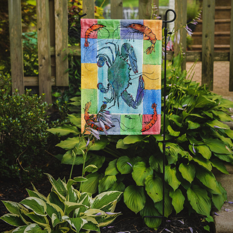 Drapeau de jardin à 2 côtés crabe
