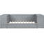 Lit de jour simple gris avec rangement pour verrerie, lit gigogne - Structure en bois pratique-1062697027