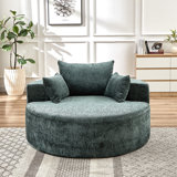 55''L Chenille Sponge Single Sofa,No Assembly Required,Fluffy Modern Sleeper Chair For Living Room, Bedroom, Lounge And Projection Room(Not A Swivel Chair.)
