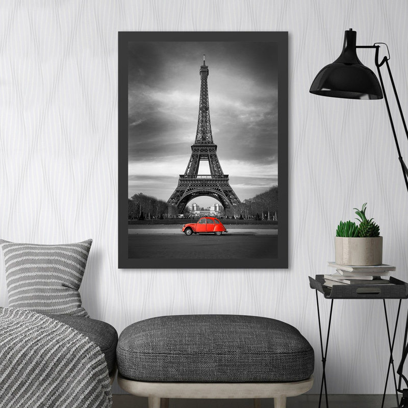 Superbe peinture décorative en panneau de fibres à densité moyenne, 13,8 po x 17,7 po | 100% panneau de fibres à densité moyenne avec structure 100% polystyrène (0,8 po d'épaisseur) | Impression numérique UV, fixation murale | Couleurs audacieuses noires et rouges, parfaites pour la décoration intérieure