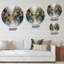 Gris, or moderne abstrait contemporain I - Abstrait marbre rond, art mural sur métal-88599008