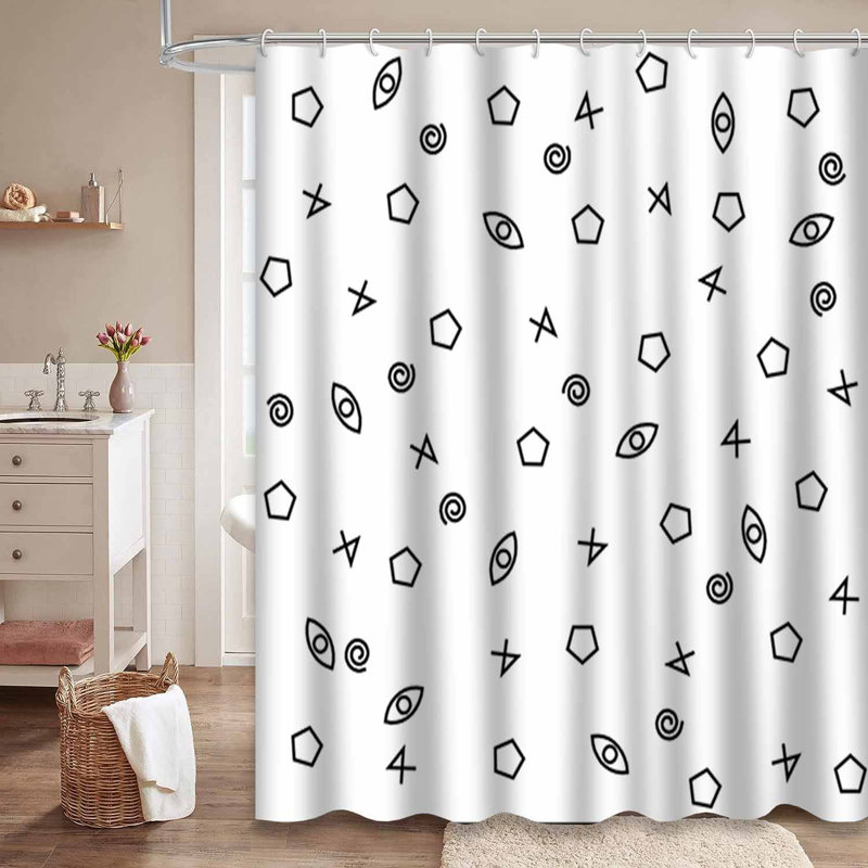 Rideau de douche Bright Style Memphis Line, L 72 po x l 78 po