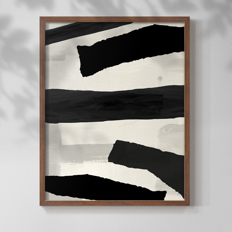 Mountain Paths I Framed Print - Solid Wood, 11" H x 9" W, Walnut