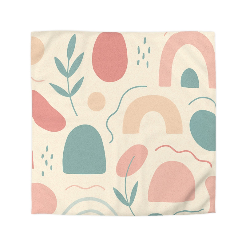 Duvet Covers No 1 Single Piece, Queen Duvet Cover, White/Pink