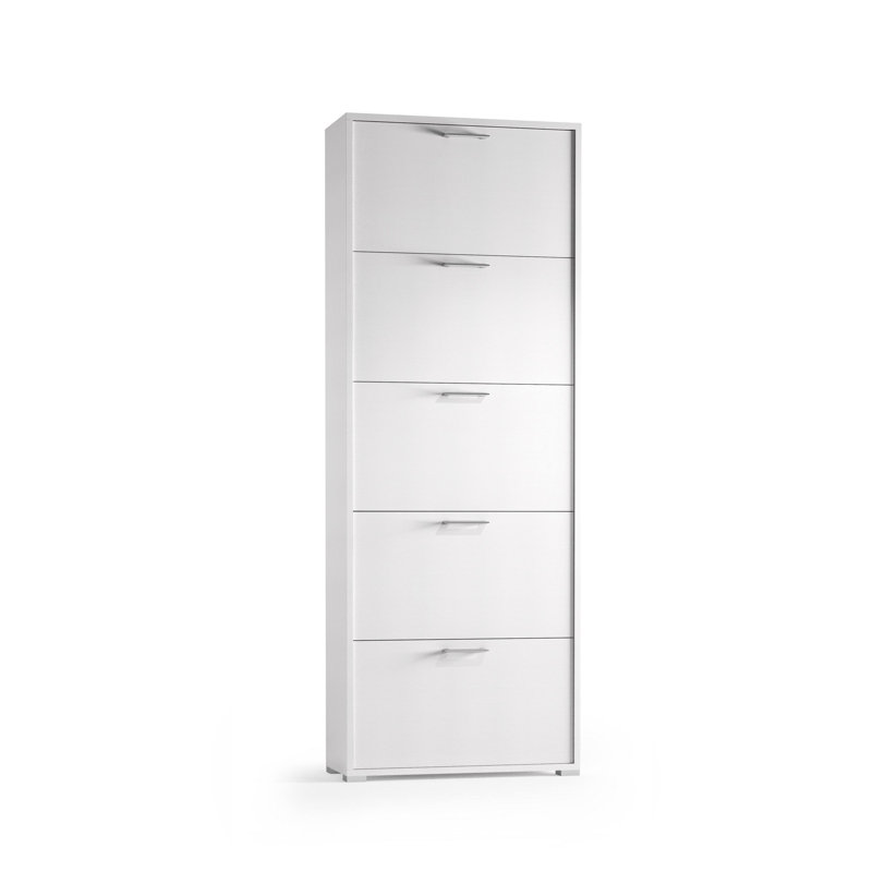 Flip Down Shoe Storage, White